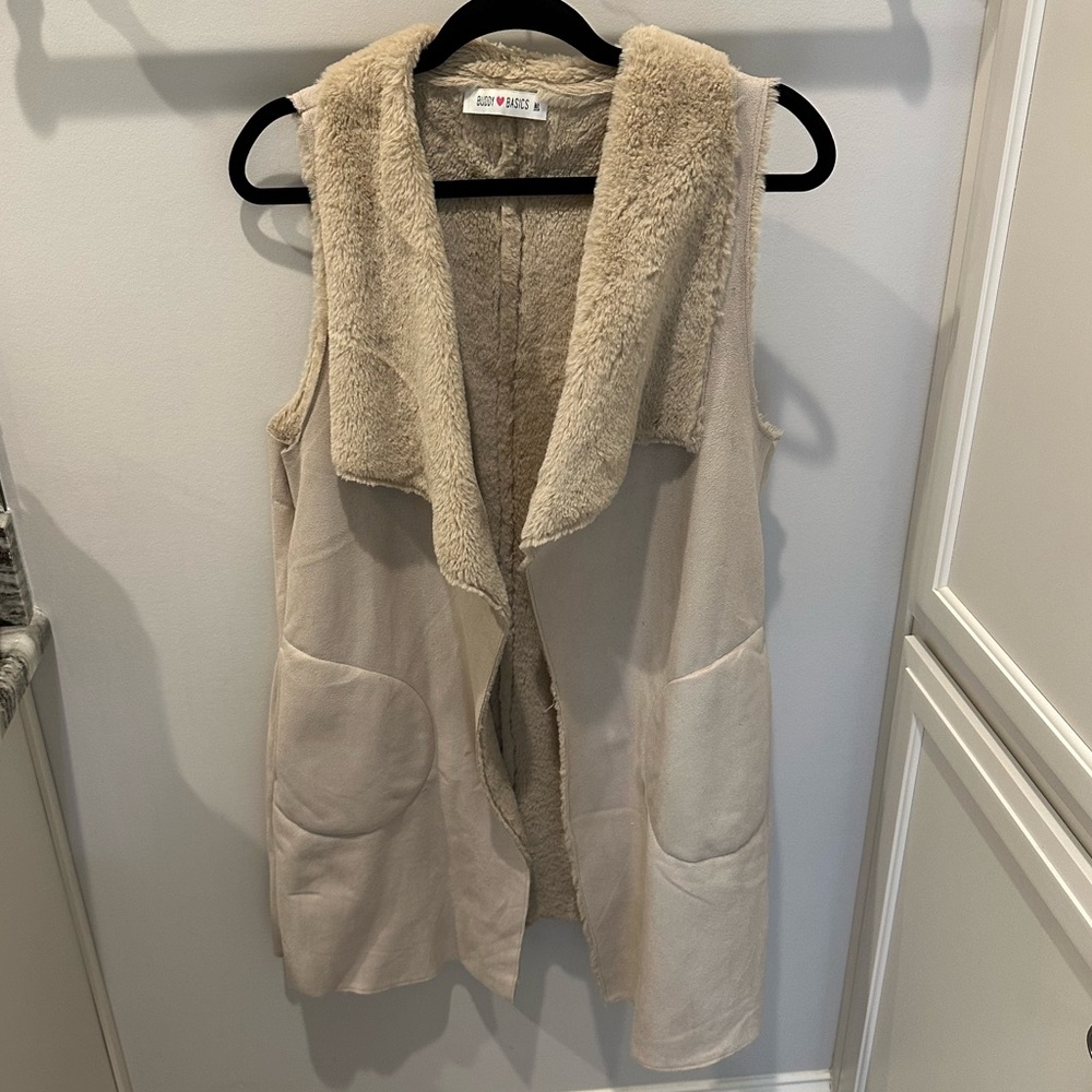 Buddy Love Suede/Fur Vest M/L